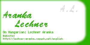 aranka lechner business card